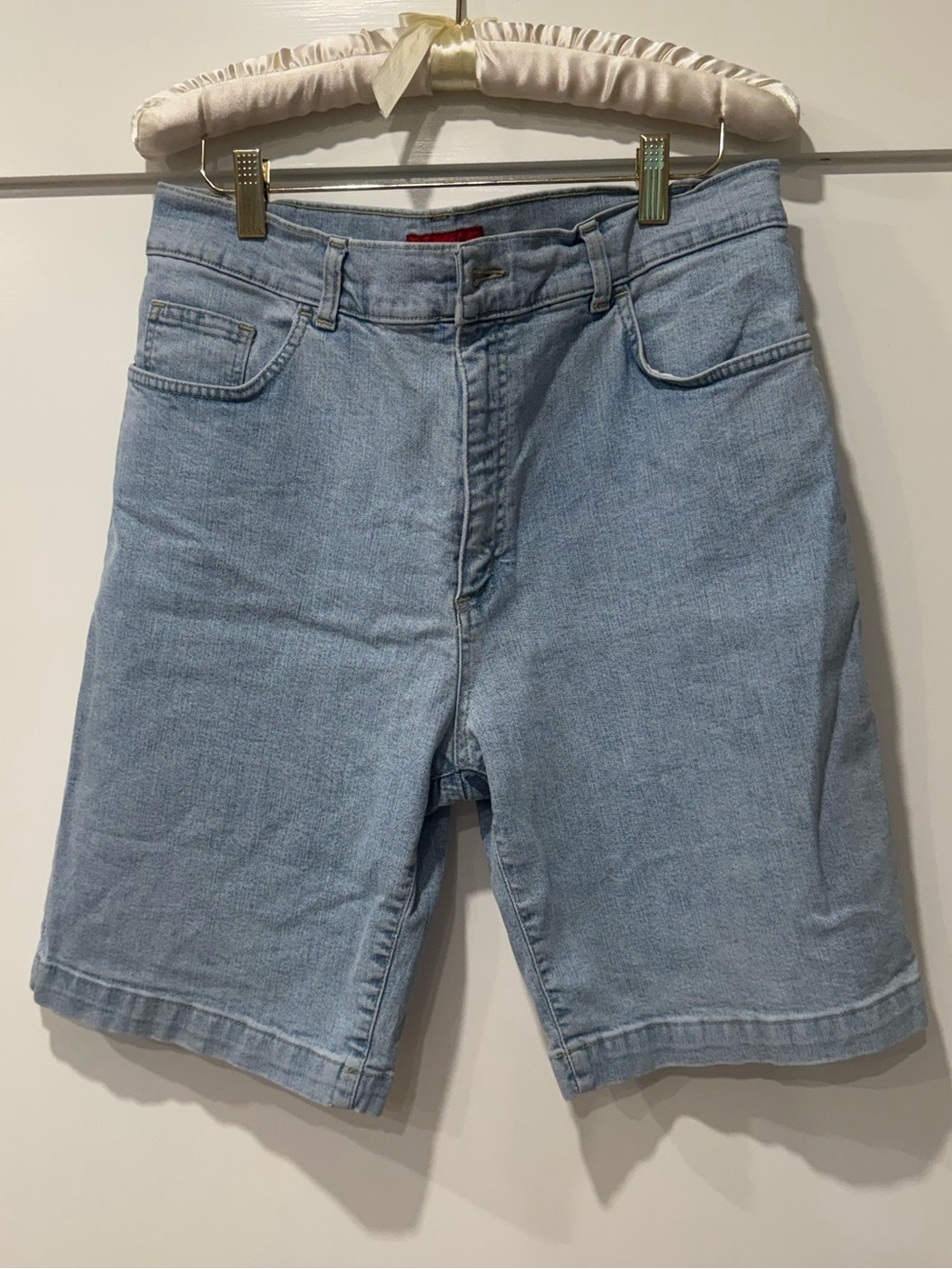 Women’s Light Blue Denim Bermuda Shorts